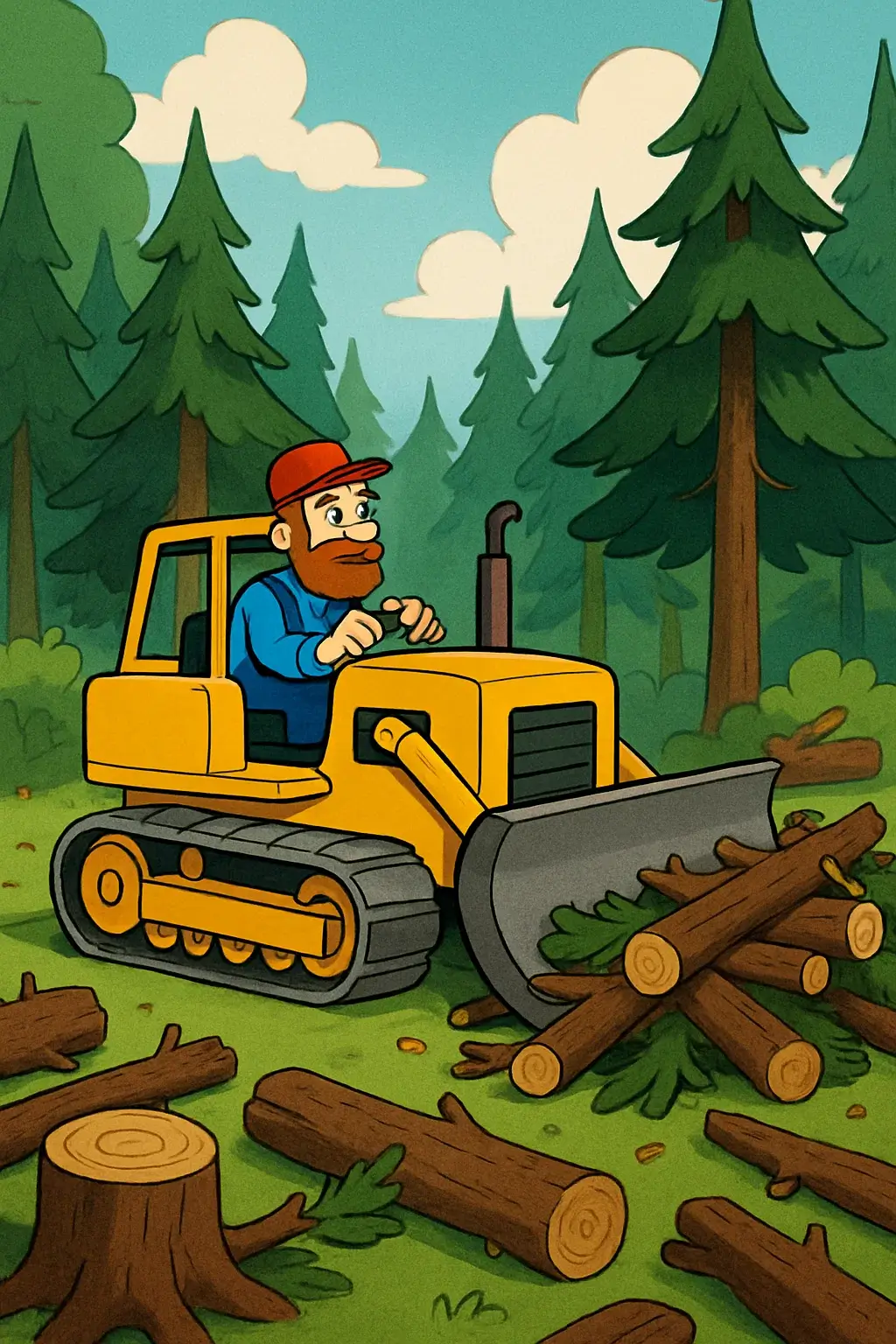 Spielszene: Waldlichtung